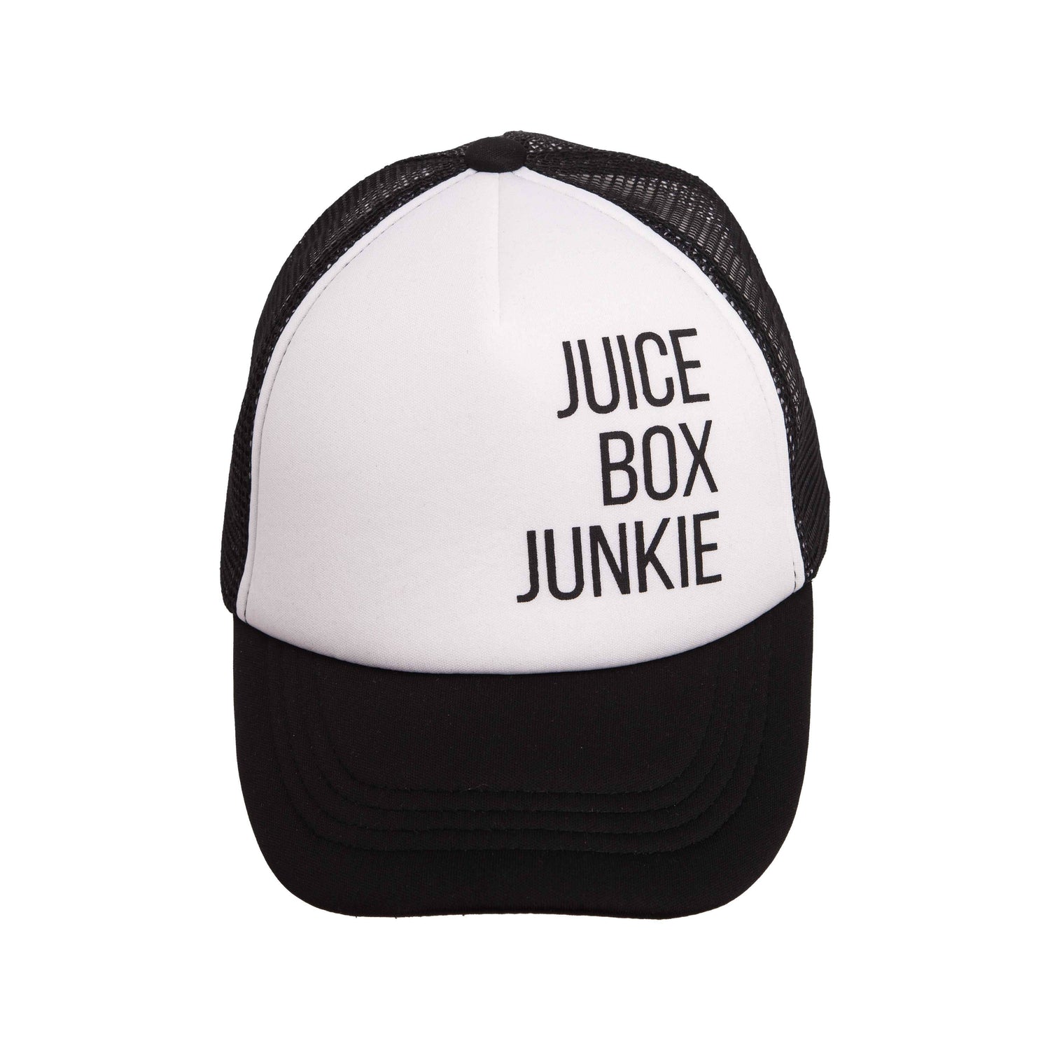 Black-White Juice Box Junky Kids Hat