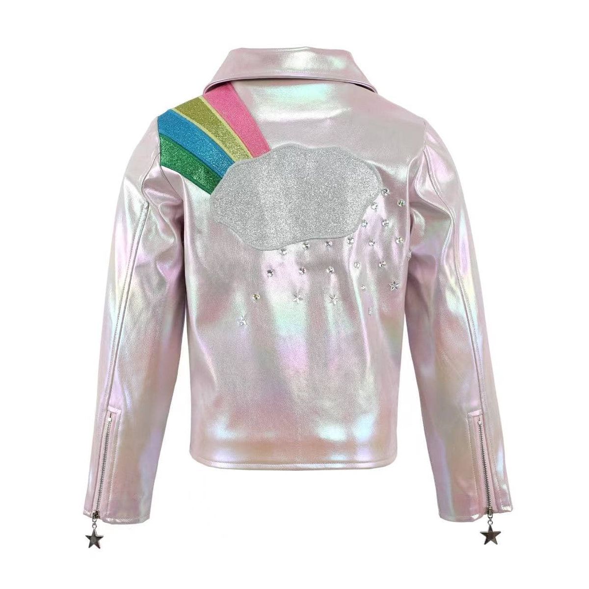 Rainbow cloud Hologram Biker