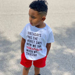 BIRTHDAYS WAS THE WORST DAYS T-SHIRT