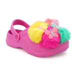 3D Pom Pom butterfly Clog Slide