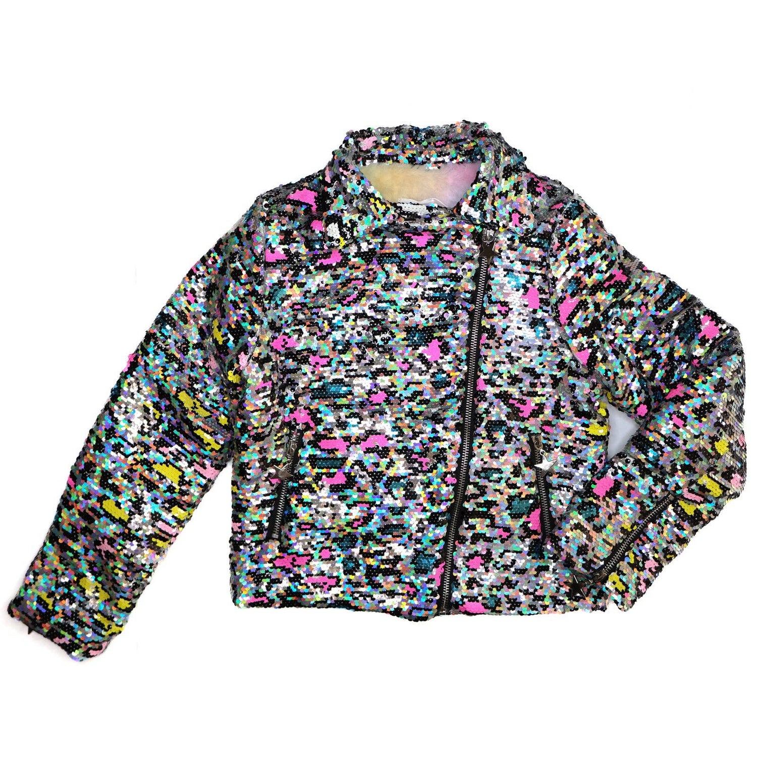 Leopard Flip Sequin Jacket