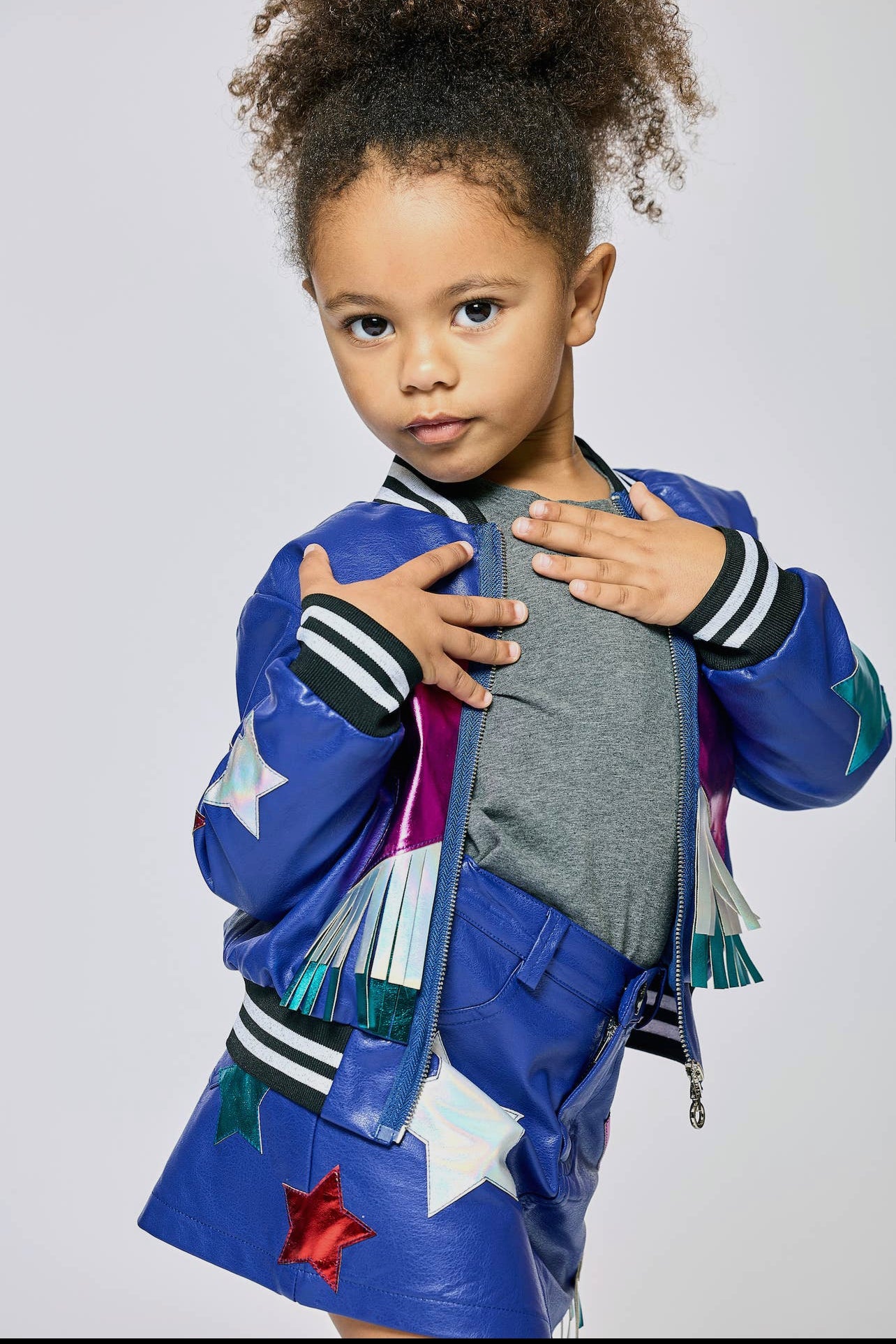 Star Fringe Bomber Jacket