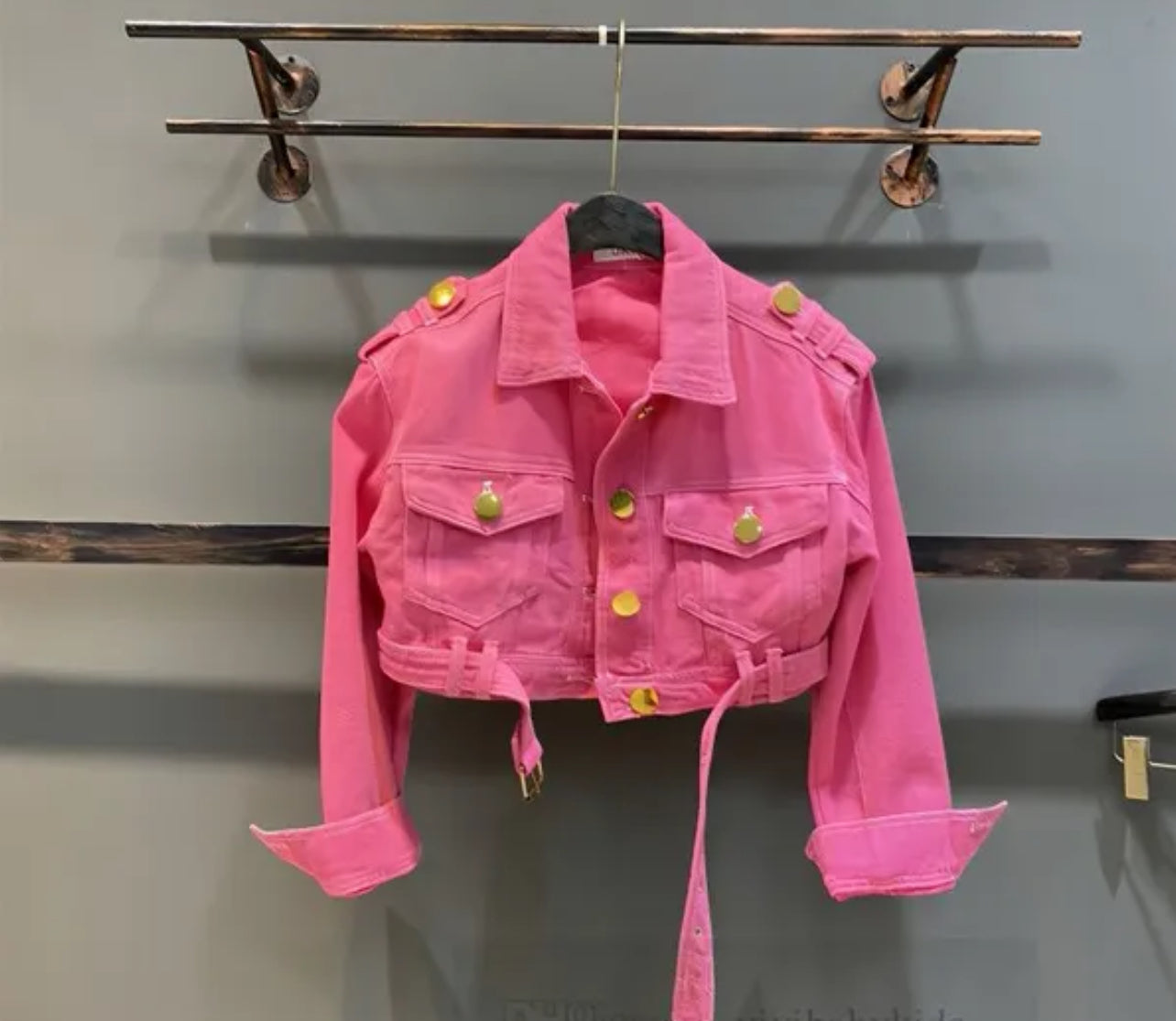 Denim Cropped Jacket