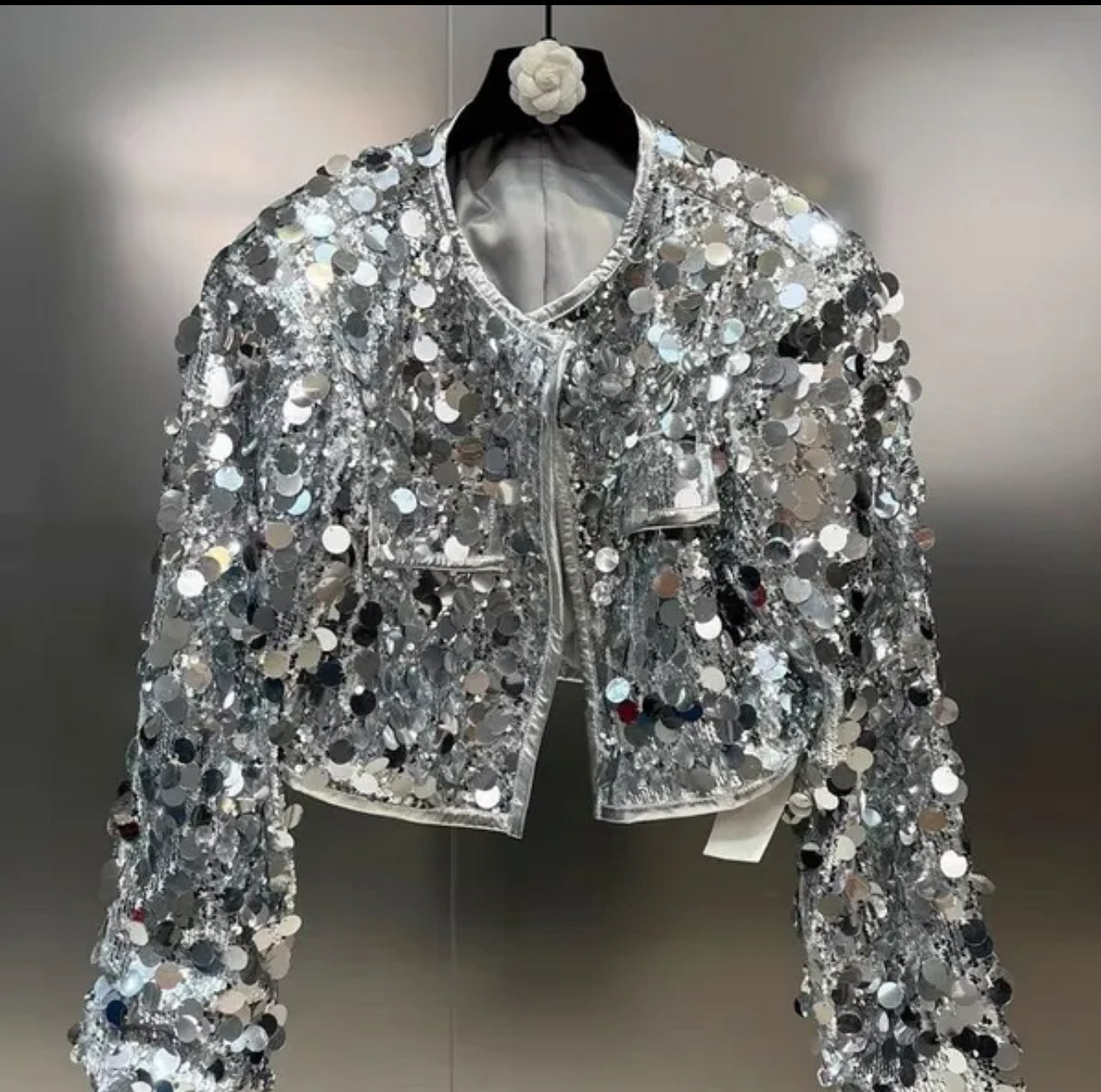 Holographic Sequin Jacket