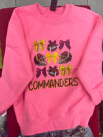 Coquette Washington Commanders Youth Graphic Sweatshirt