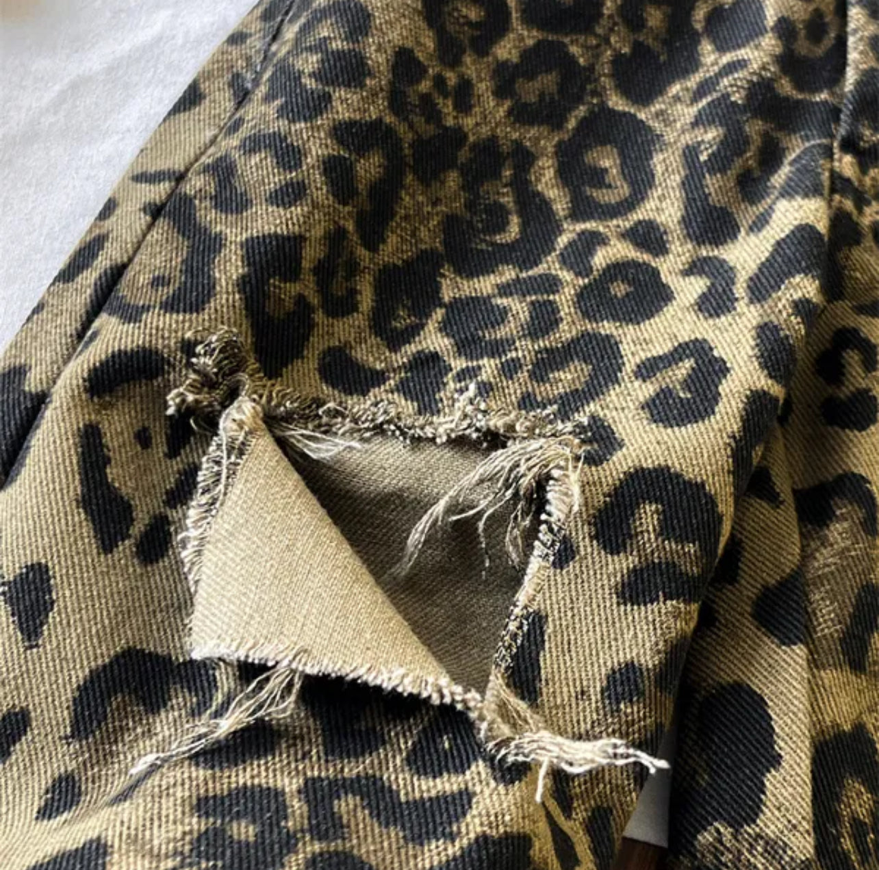 Leopard Denim