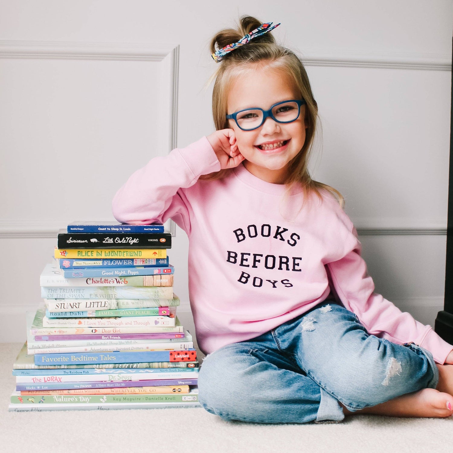 Girls Sweatshirt, Back to School Books