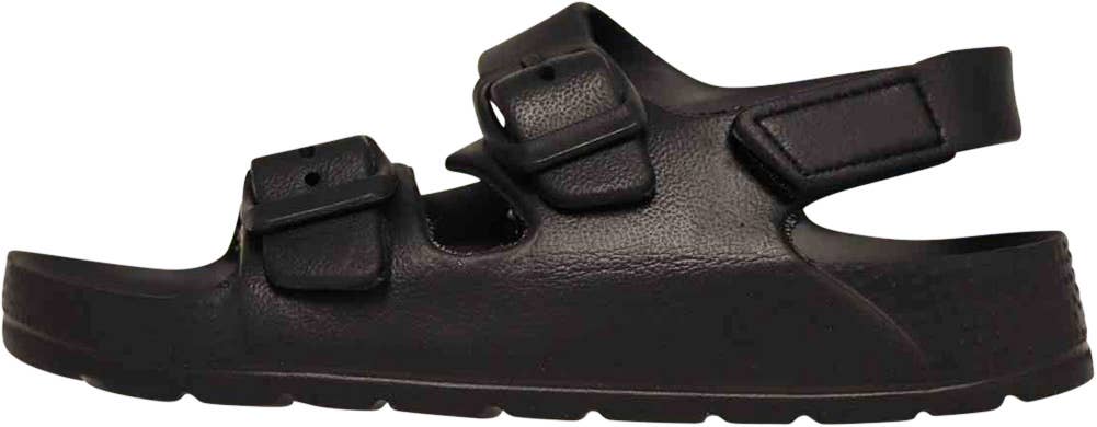 2-Strap Slide Sandal Black Strap