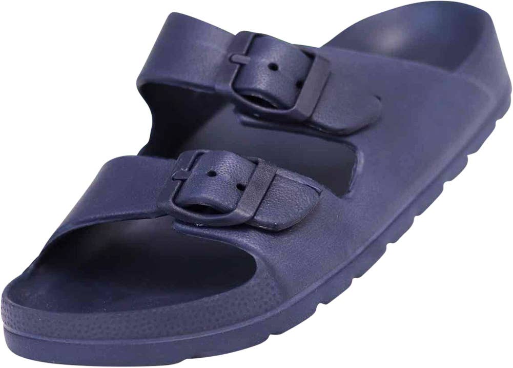 2-Strap Slide Sandal - Navy