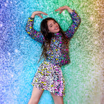 Leopard Sequin Skirt