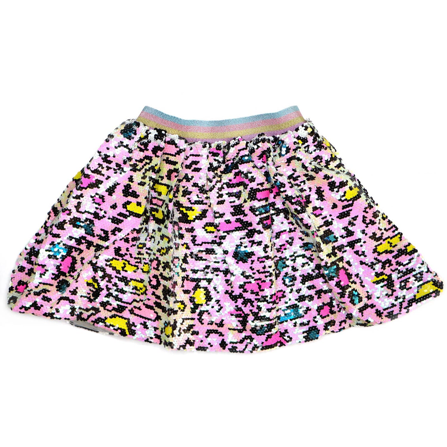 Leopard Sequin Skirt