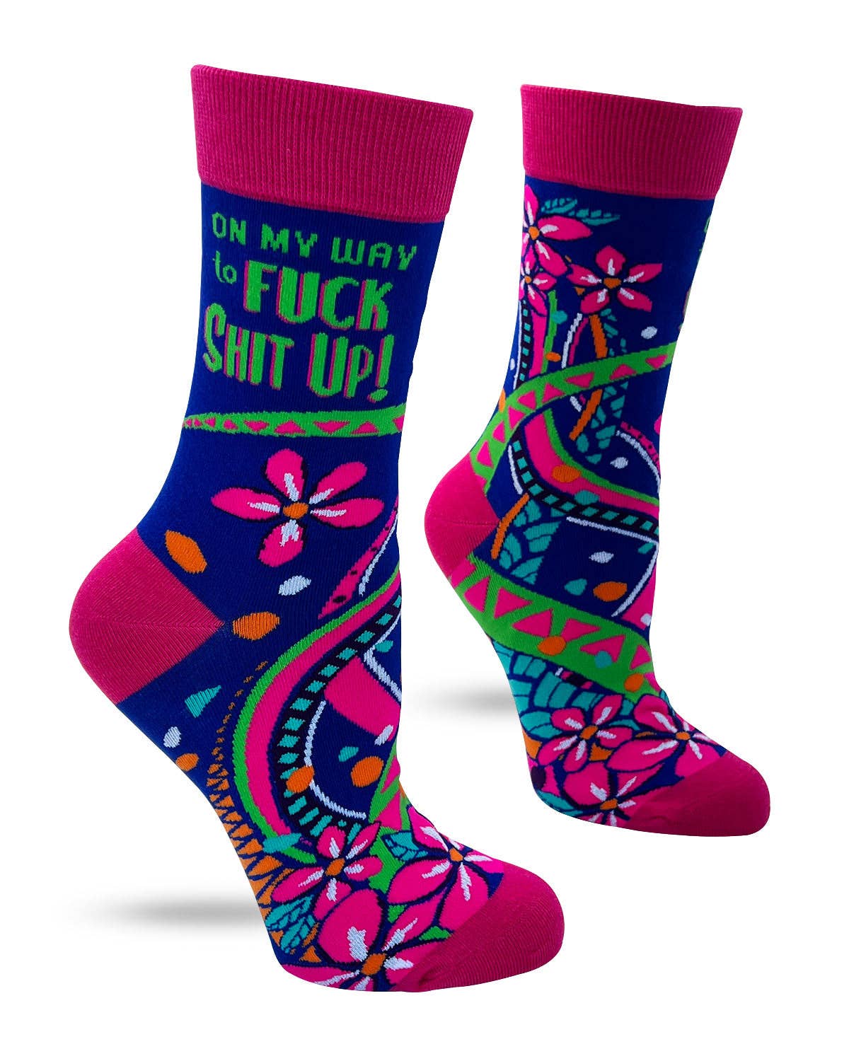 On My Way to F Sh…Up Women's Crew Socks