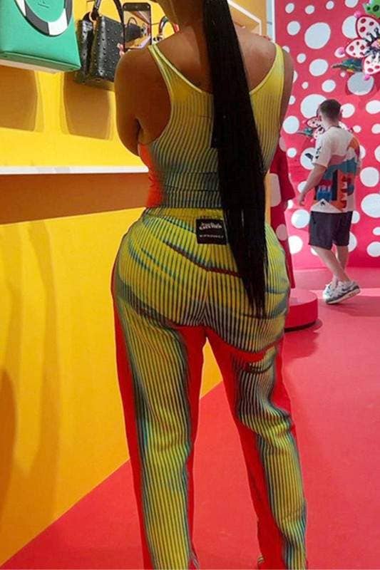 Graphic tank and pants set