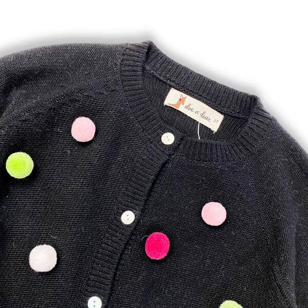 Pom Pom Wooly Cardigan