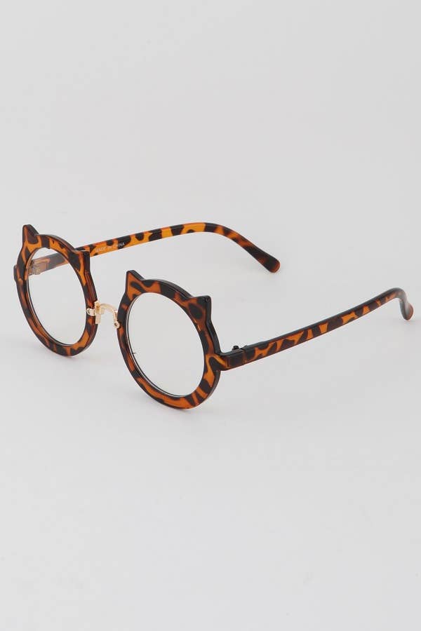 Minimal Kitty Round Optical Glasses