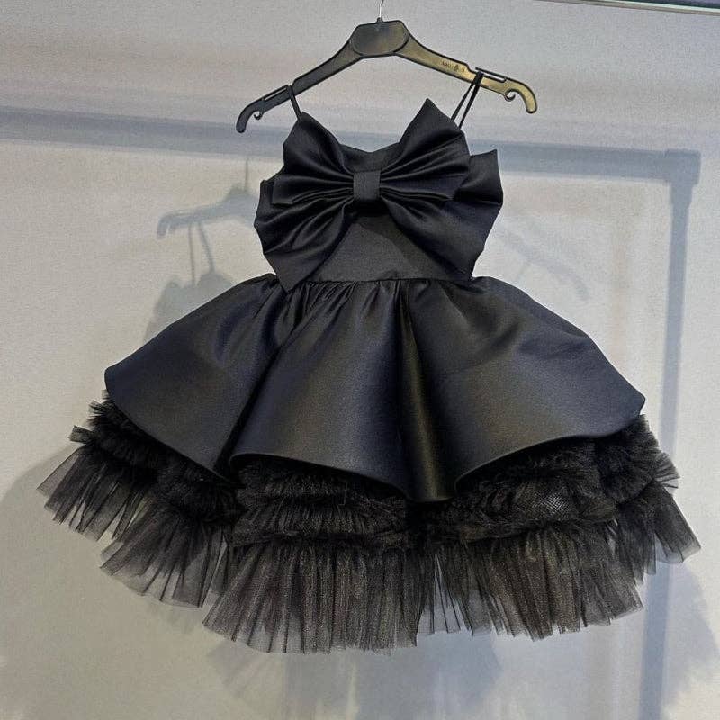 Off Shoulder Ruffle Bowknot Princess Dress for Girls