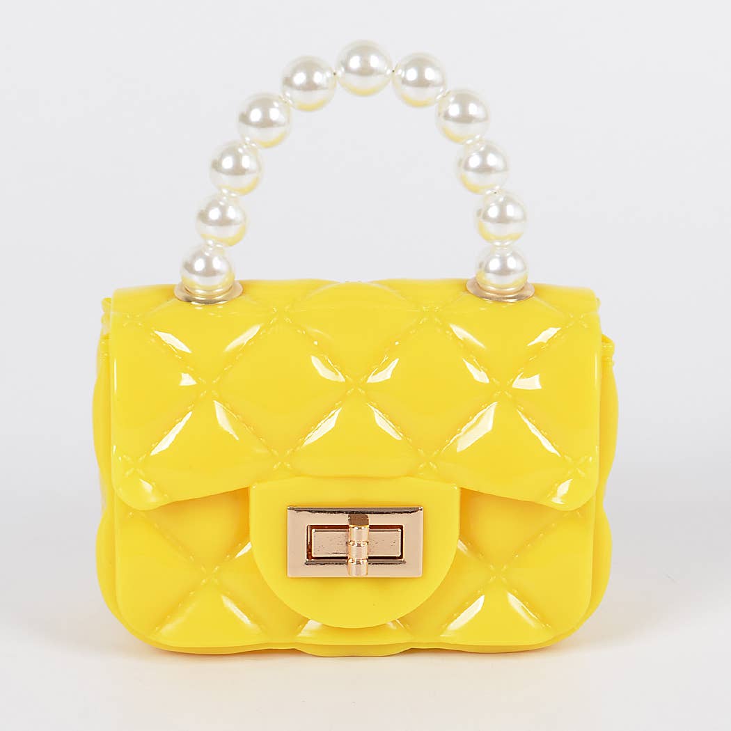 Jelly Mini Bag W Pearly Handle