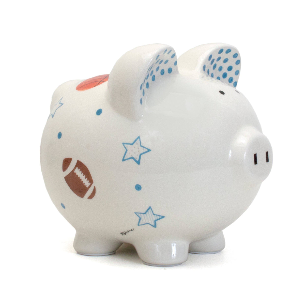 Sports Paper Star Large Piggy Bank