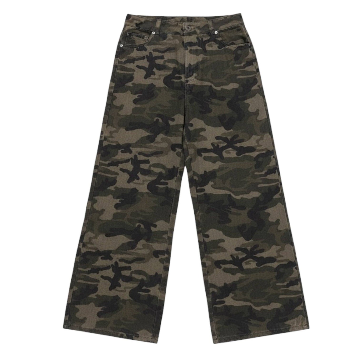 Girls Camo Wide Leg Pants