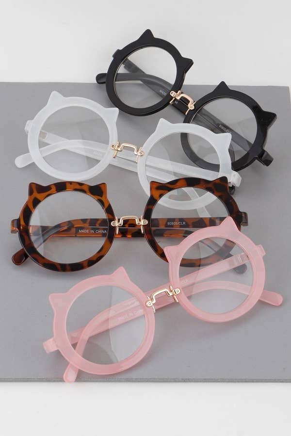 Minimal Kitty Round Optical Glasses