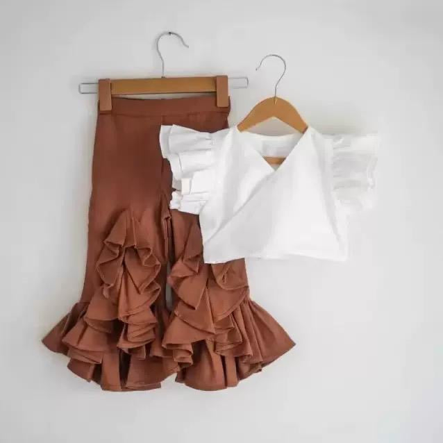 Ruffle Cocoa Pantset