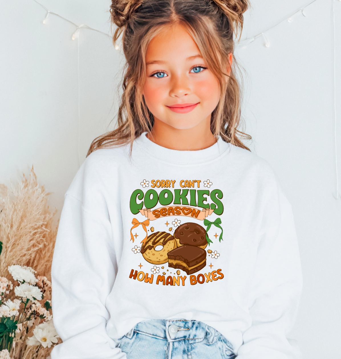 YOUTH Sorry Can’t Cookie Season Sweatshirt Girl Scouts