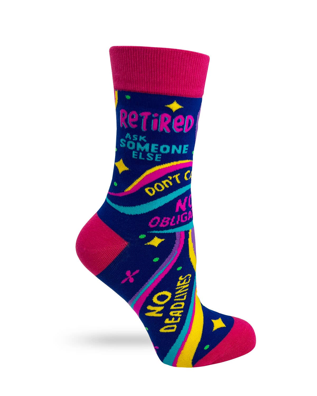 Retired Ask Someone Else Women's Novelty Crew Socks
