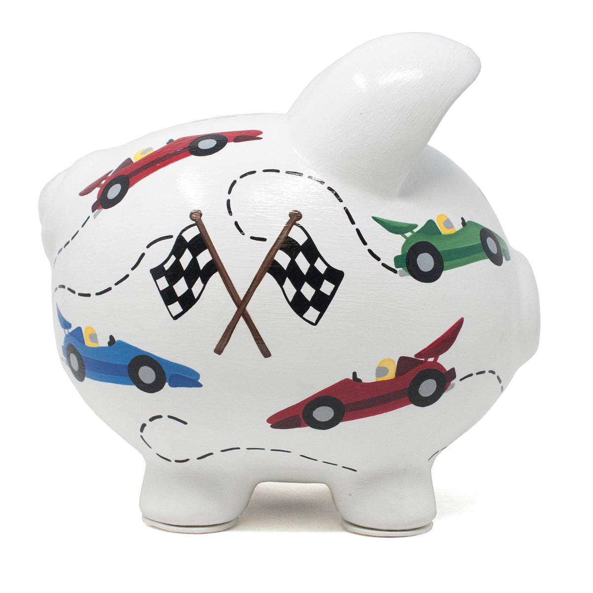 Vroom Race Car Large Piggy Bank