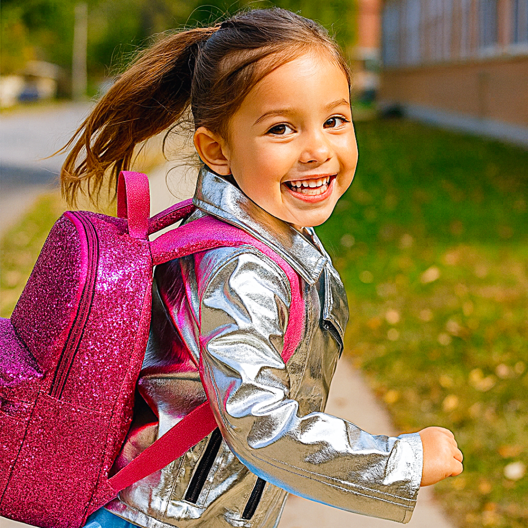 Silver Faux Leather Heart Jacket