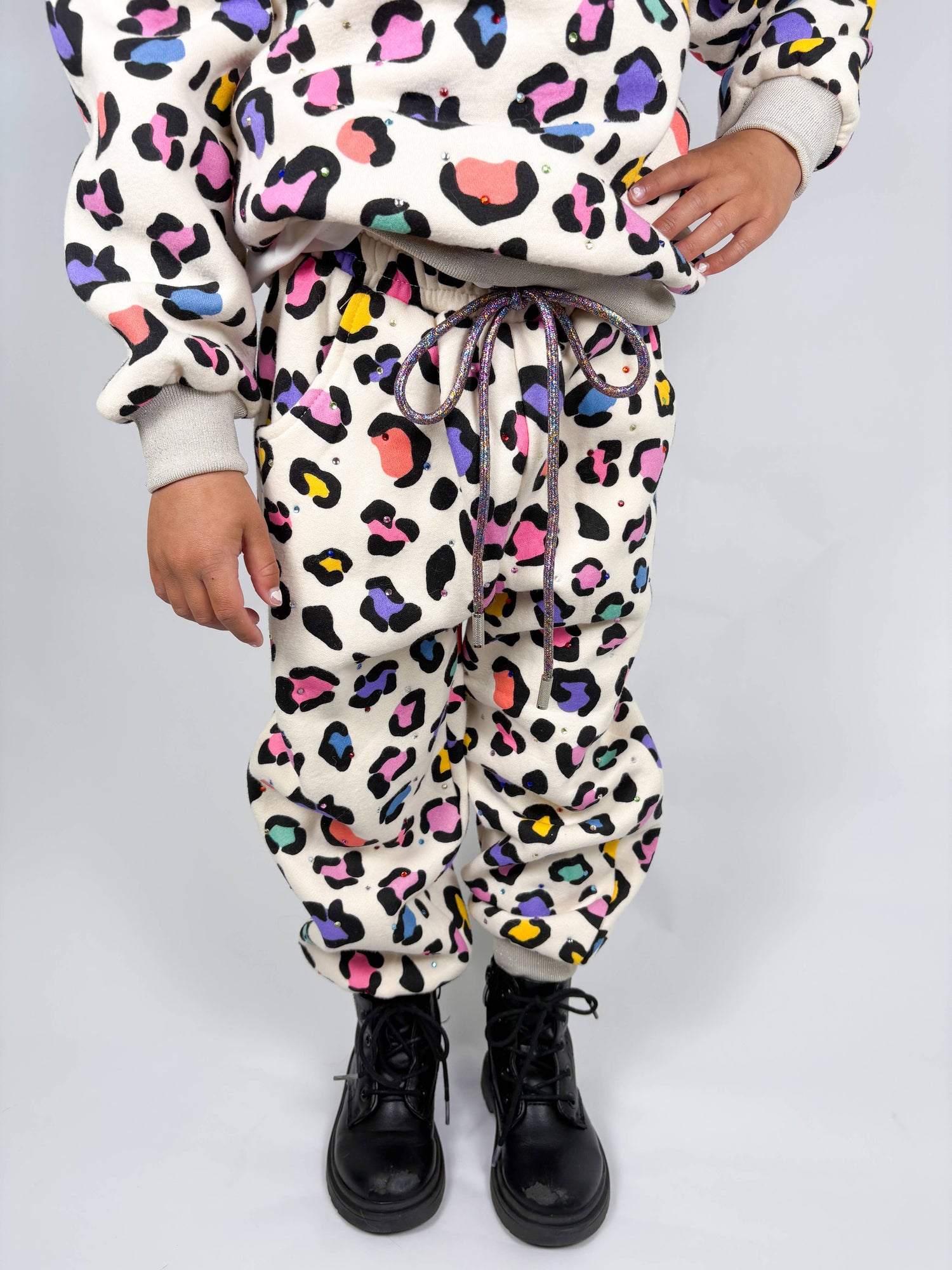 Leopard Gem Jogger Set