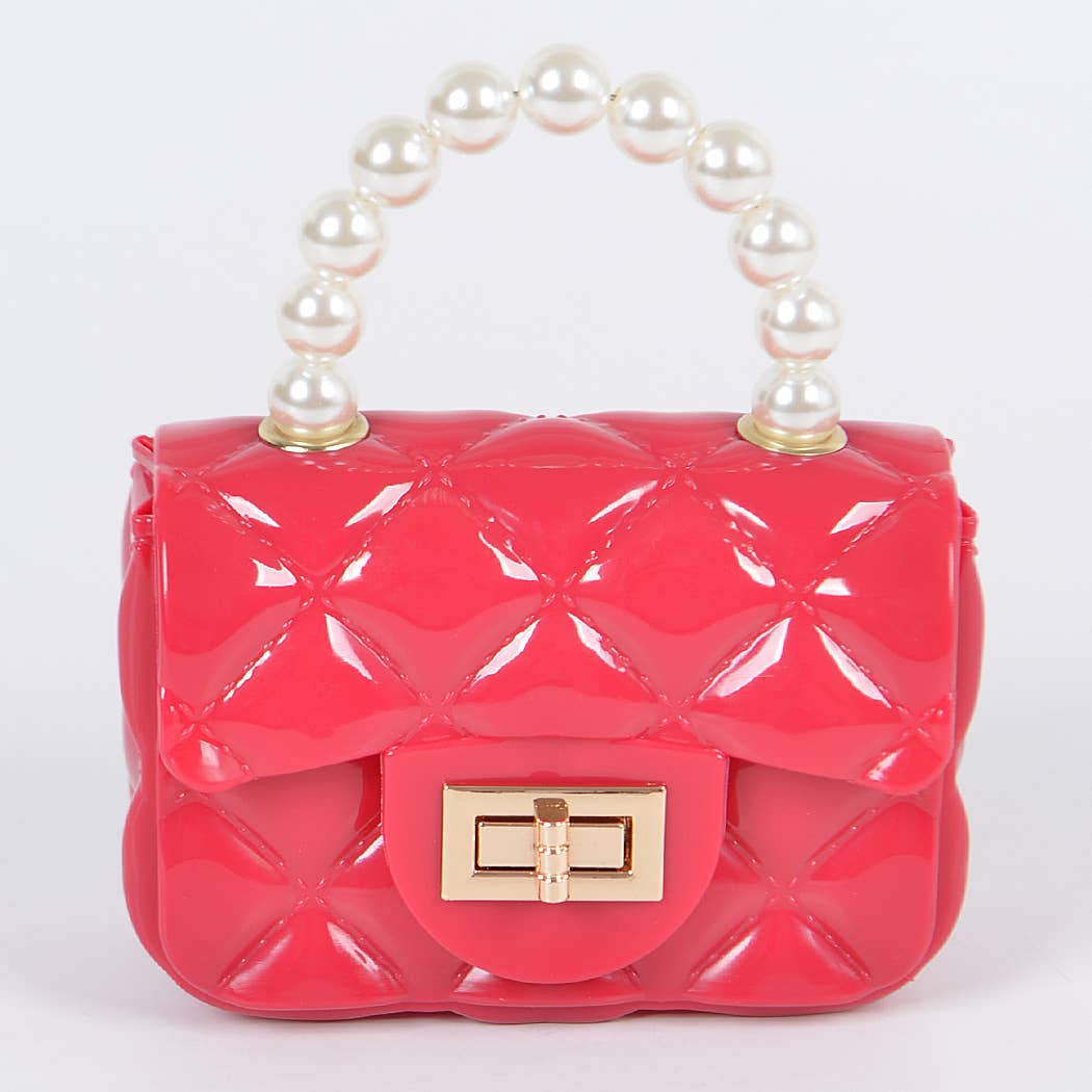 Jelly Mini Bag W Pearly Handle