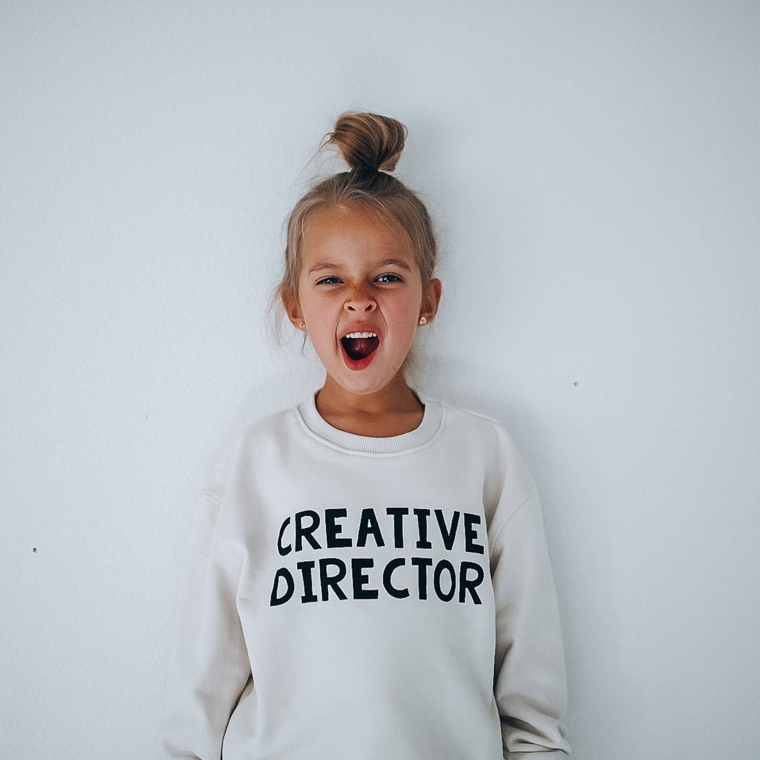 CREATIVE DIRECTOR | in black |oversized drop shoulder | KIDS