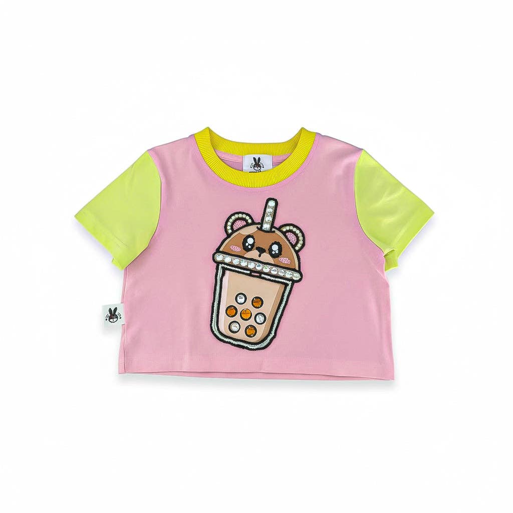 Boba Bear Sparkle Crop Tea