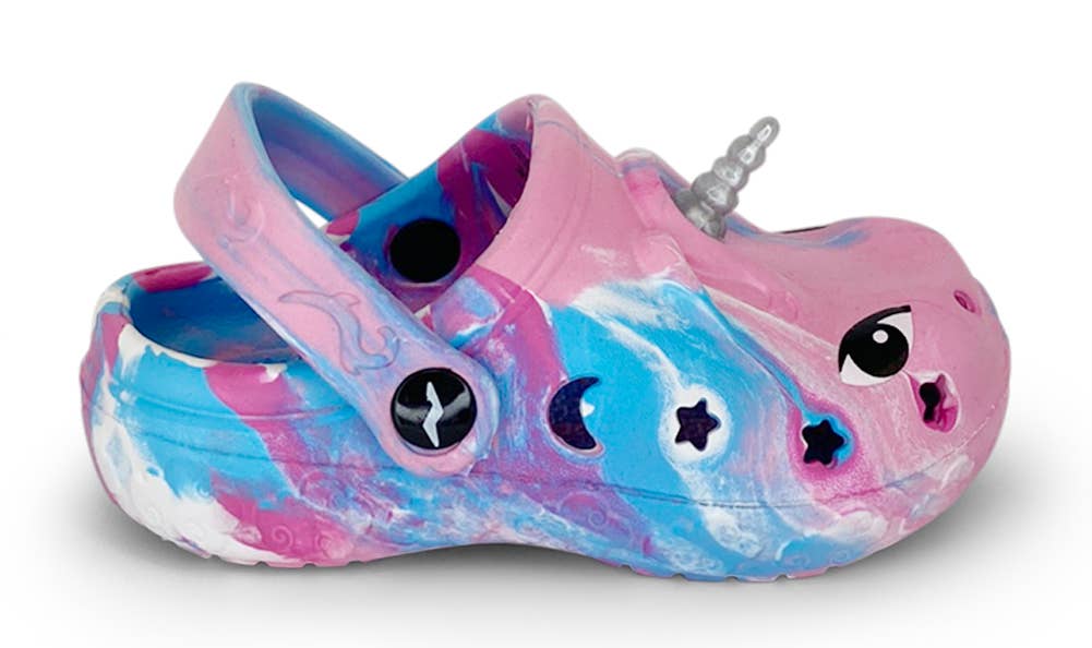 Toddler Girl Unicorn Clog Tie Dye Pink