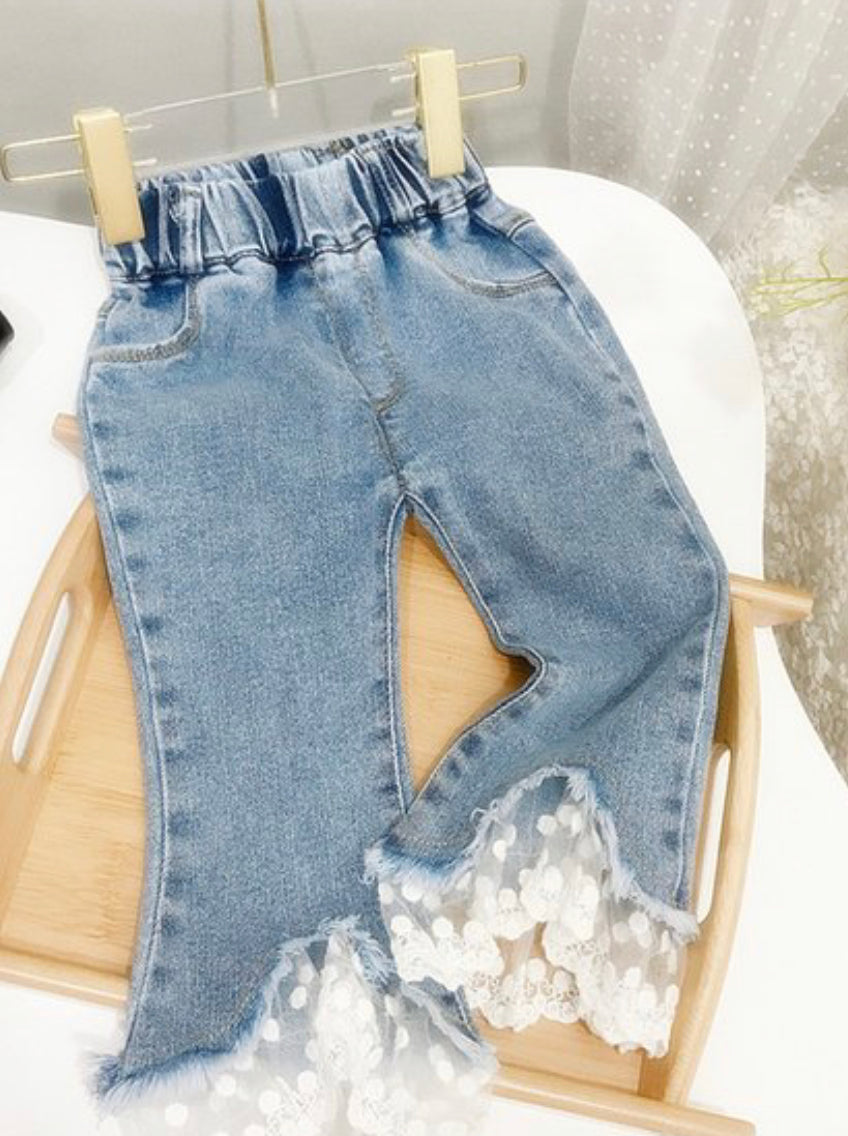 Ruffle Flare Denim