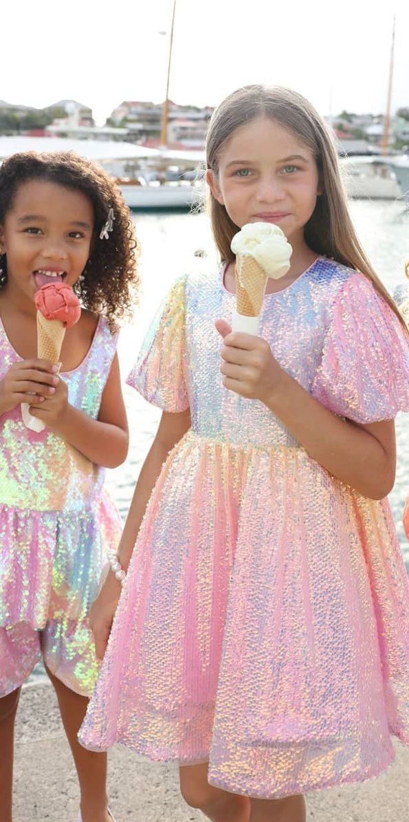 Ombré Sunset Sparkle Dress
