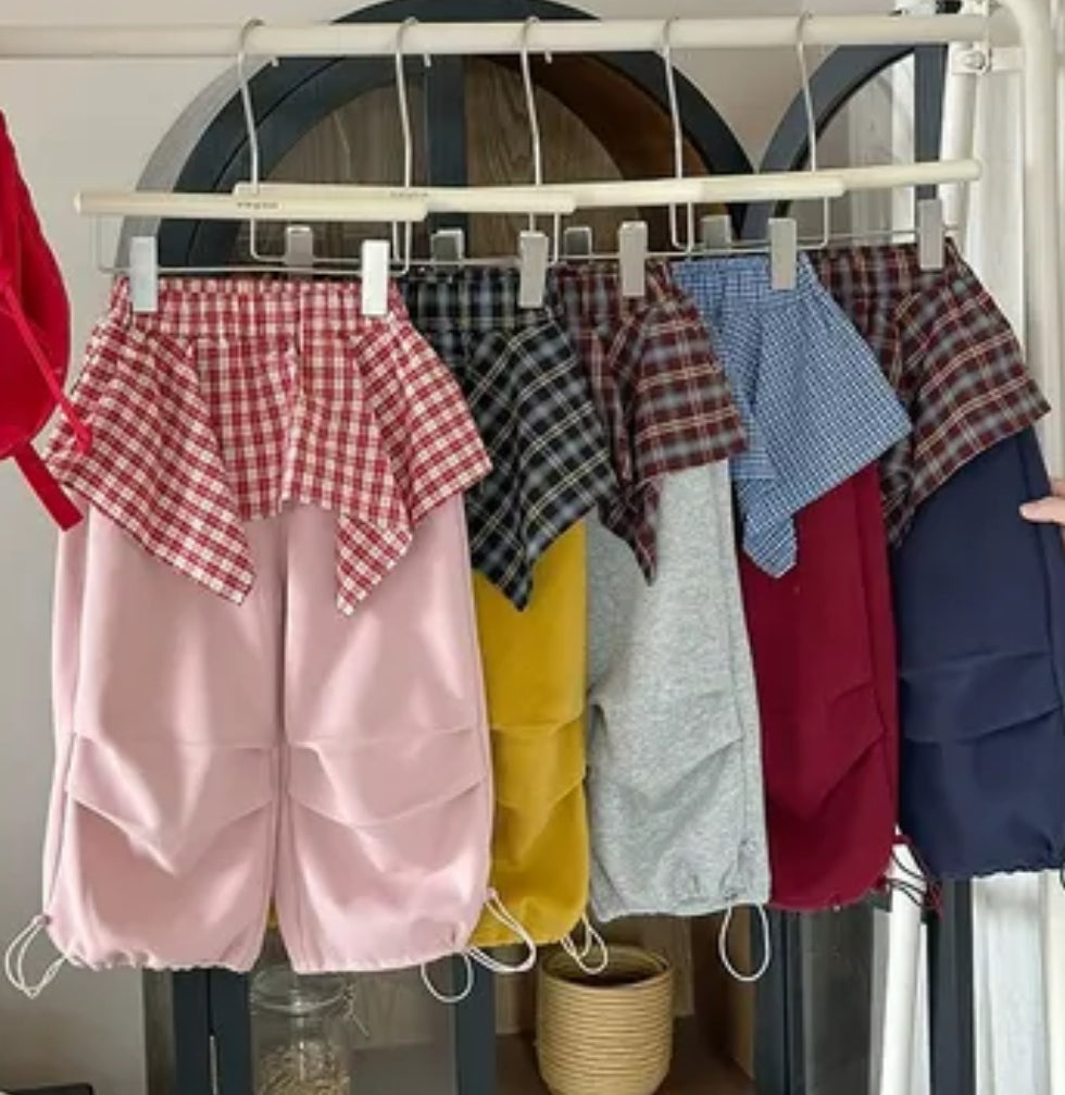 Plaid Sweat Skant Jogger