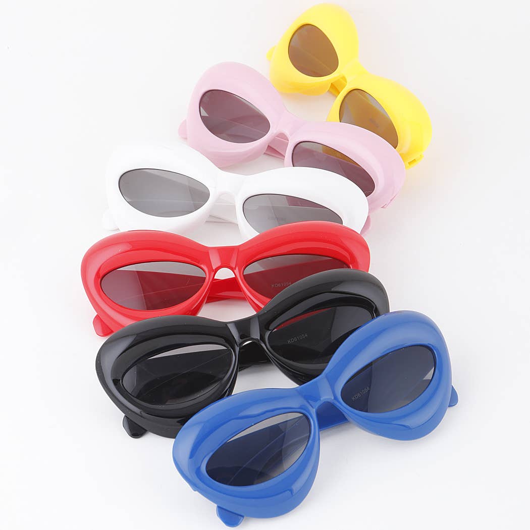 Kids Bulky Balloon Round Sunglasses