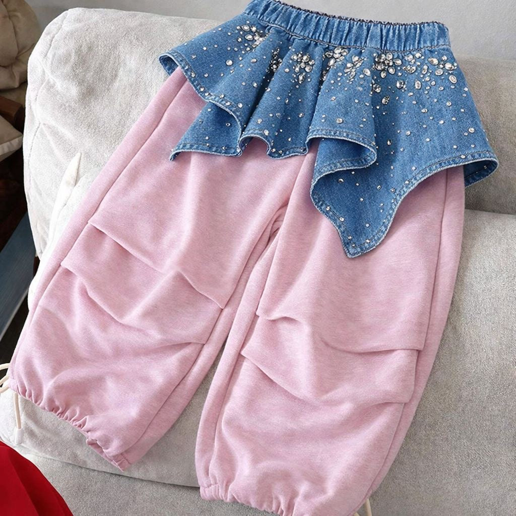 Embellished plaid Skant