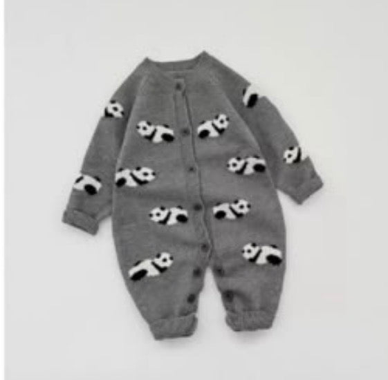 Panda Sweater Romper