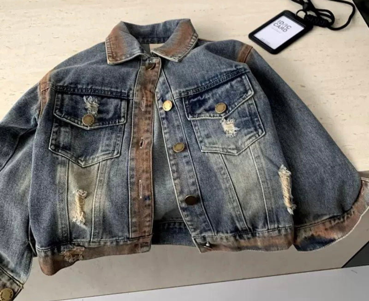 Distressed Jean Jacket