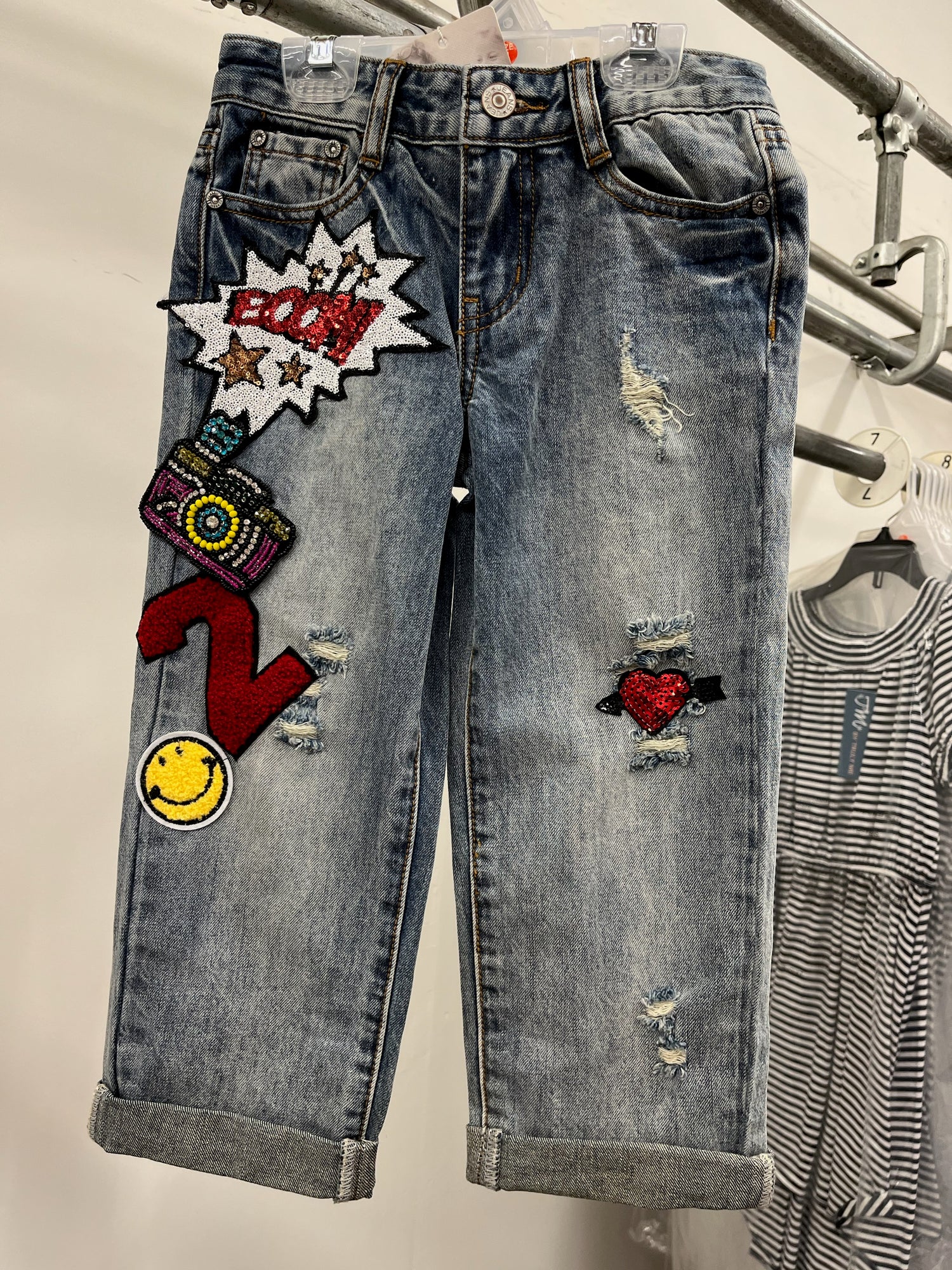 Comic Book Distressed Denim