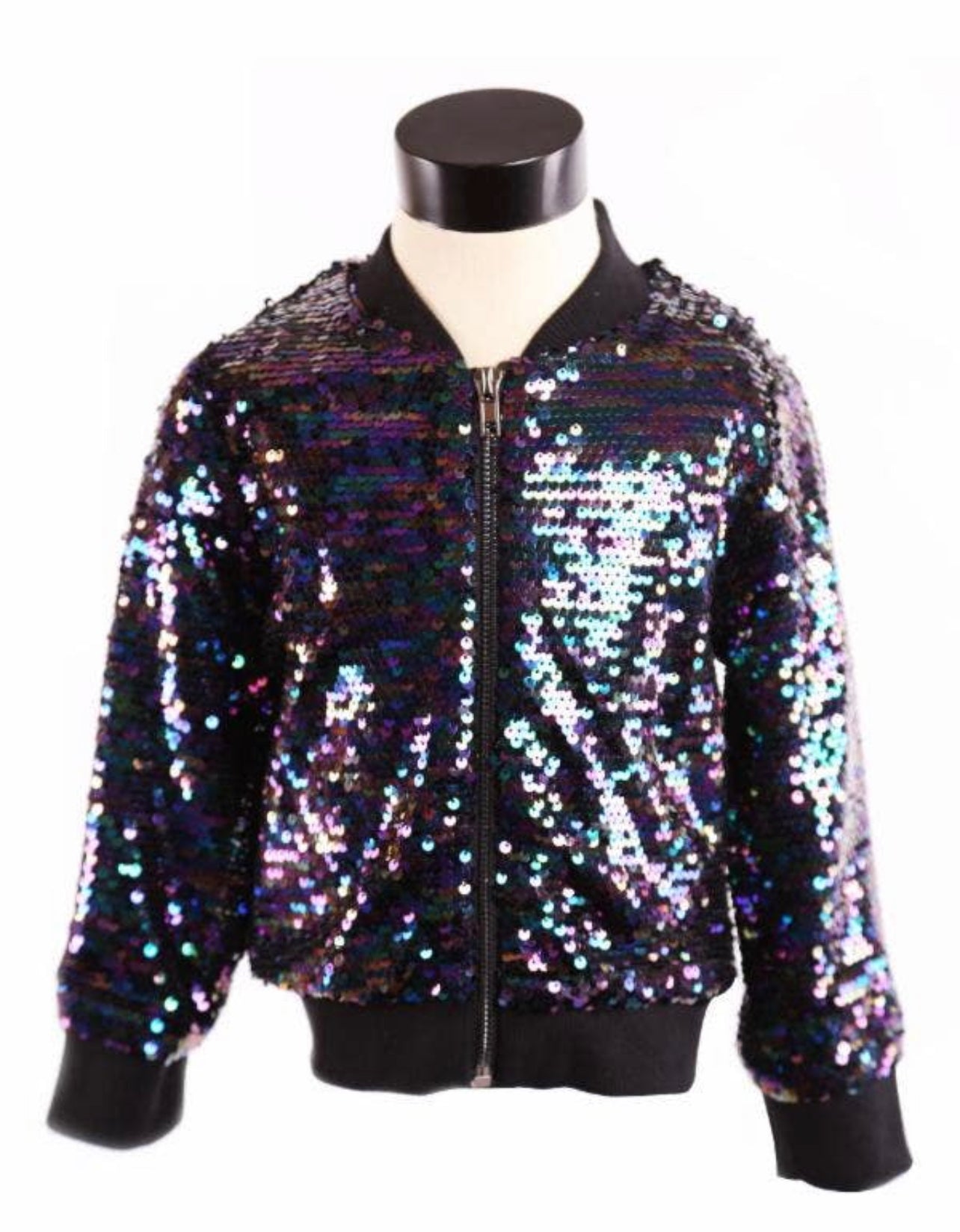 Peacock Sequin Bomber