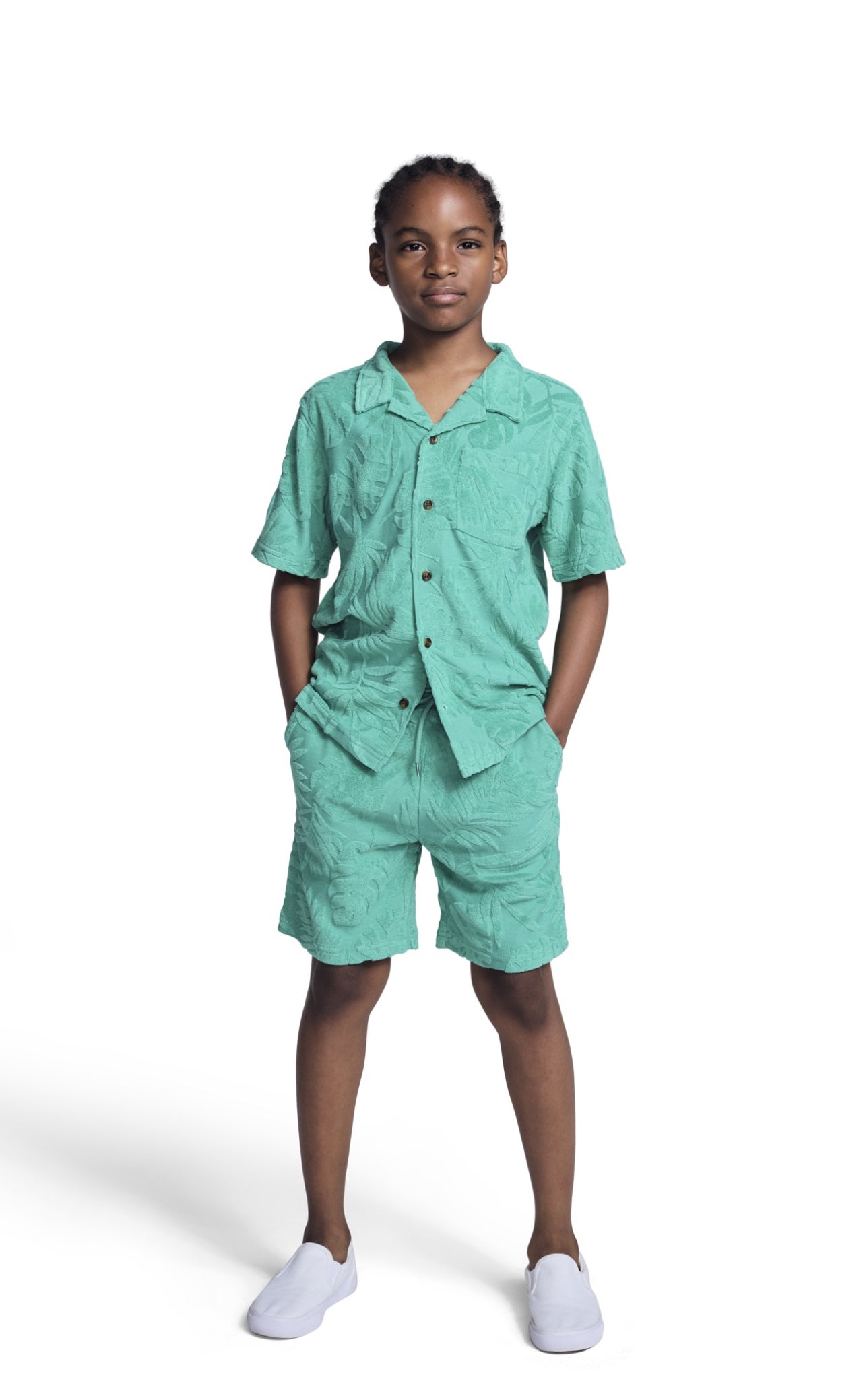 APPAMAN Resort Emerald Terry Shirt