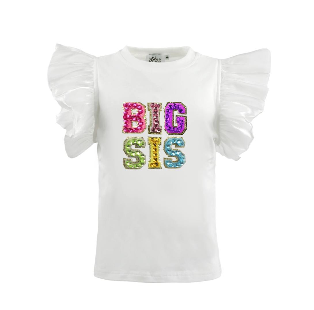 Sister Ruffle Gem Tee