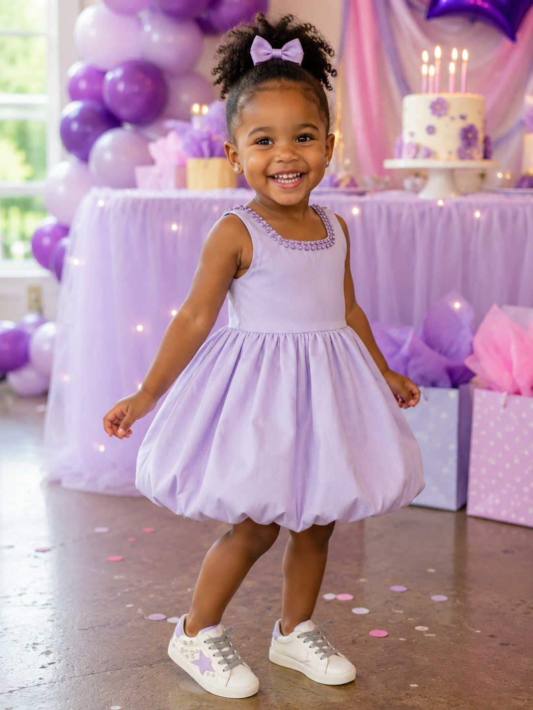 Pastel Bubble Gem Stone Dress