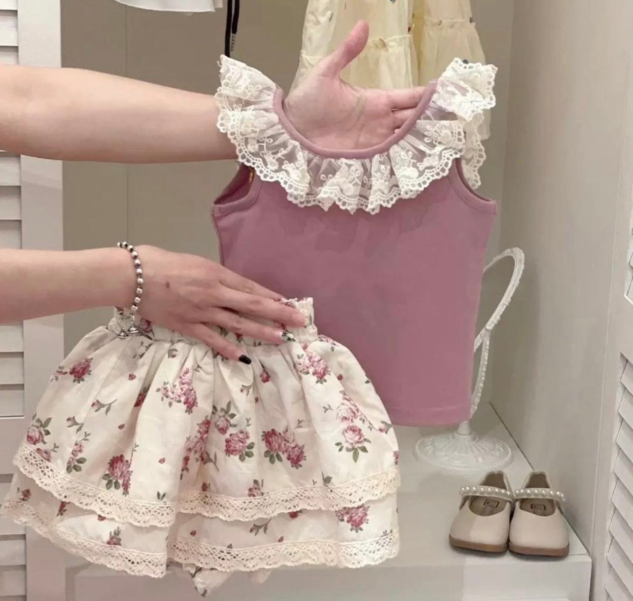Floral 2pc Skort Set