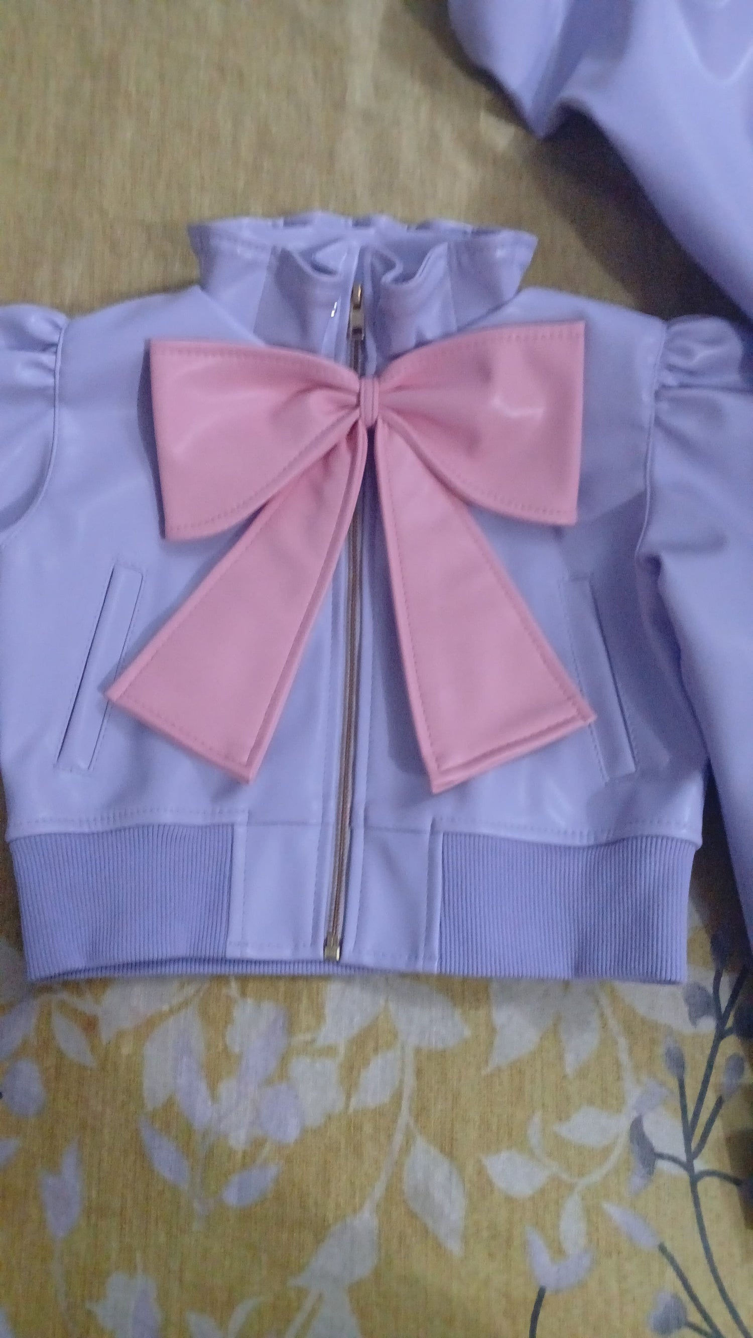 Lavender Faux Bow Jacket