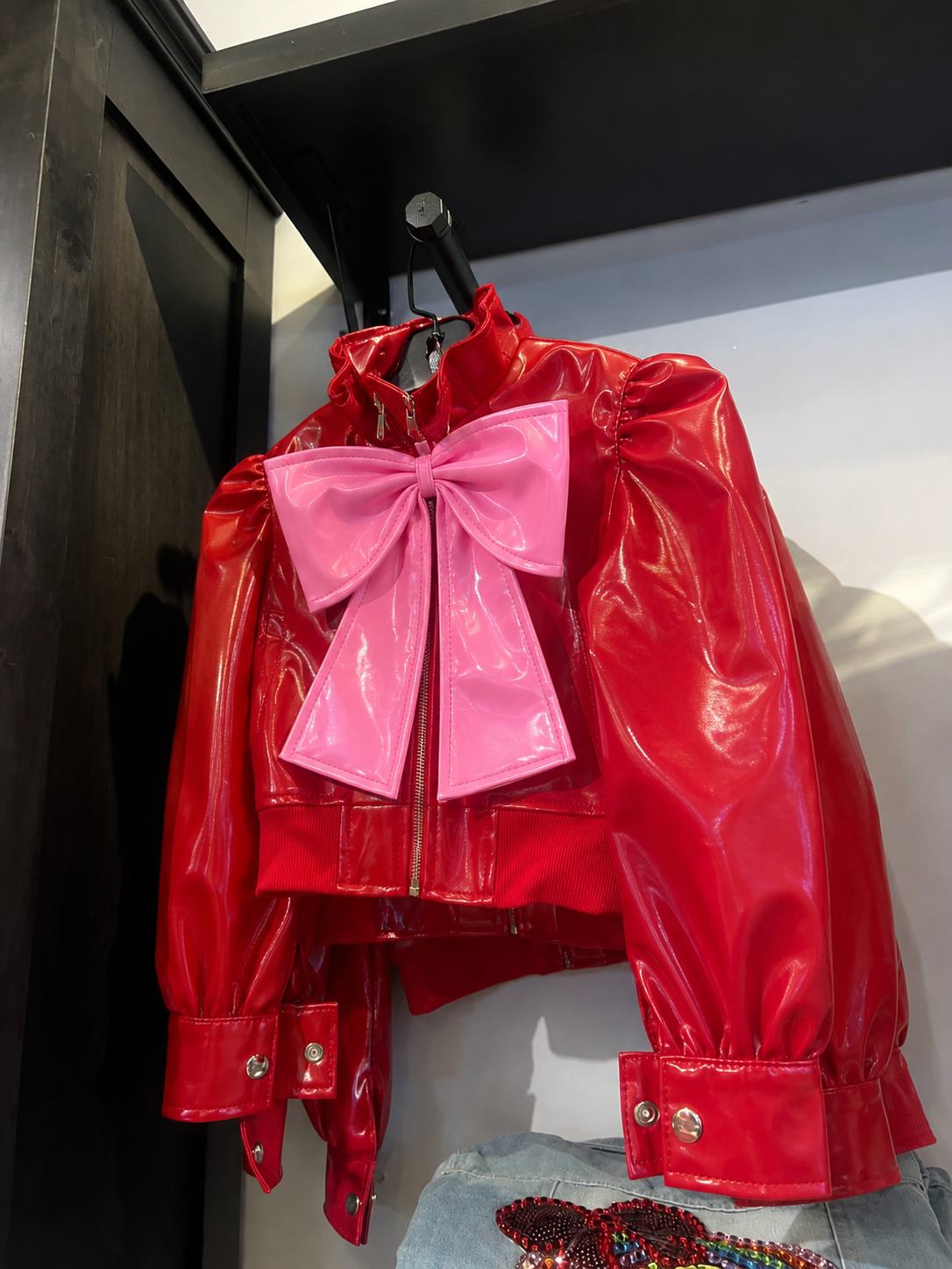 Bowtiful Vegan Leather Jacket