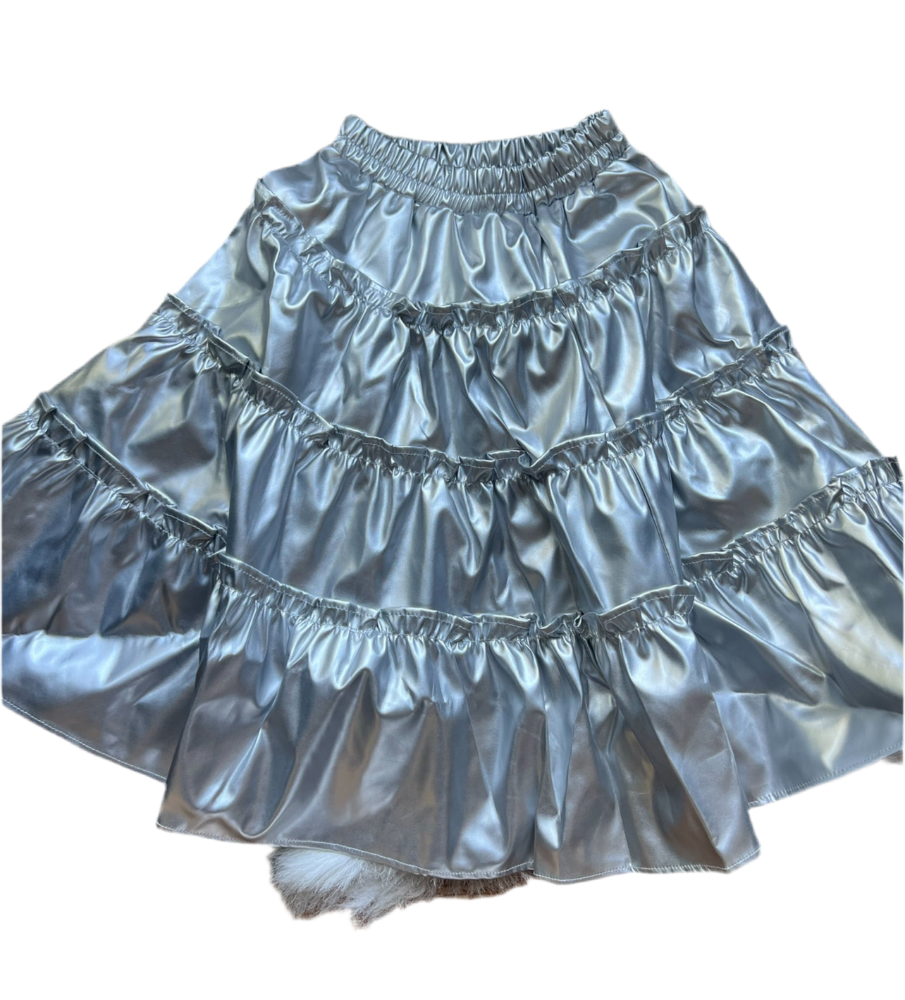 Metallic Broom Skirt